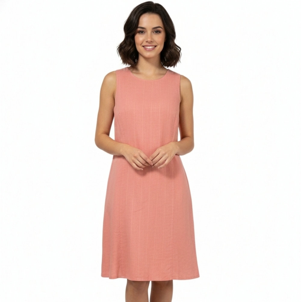 Versona Sleeveless Peach Pink Flowy Dress Womens Size Large Spring Comfort Beach